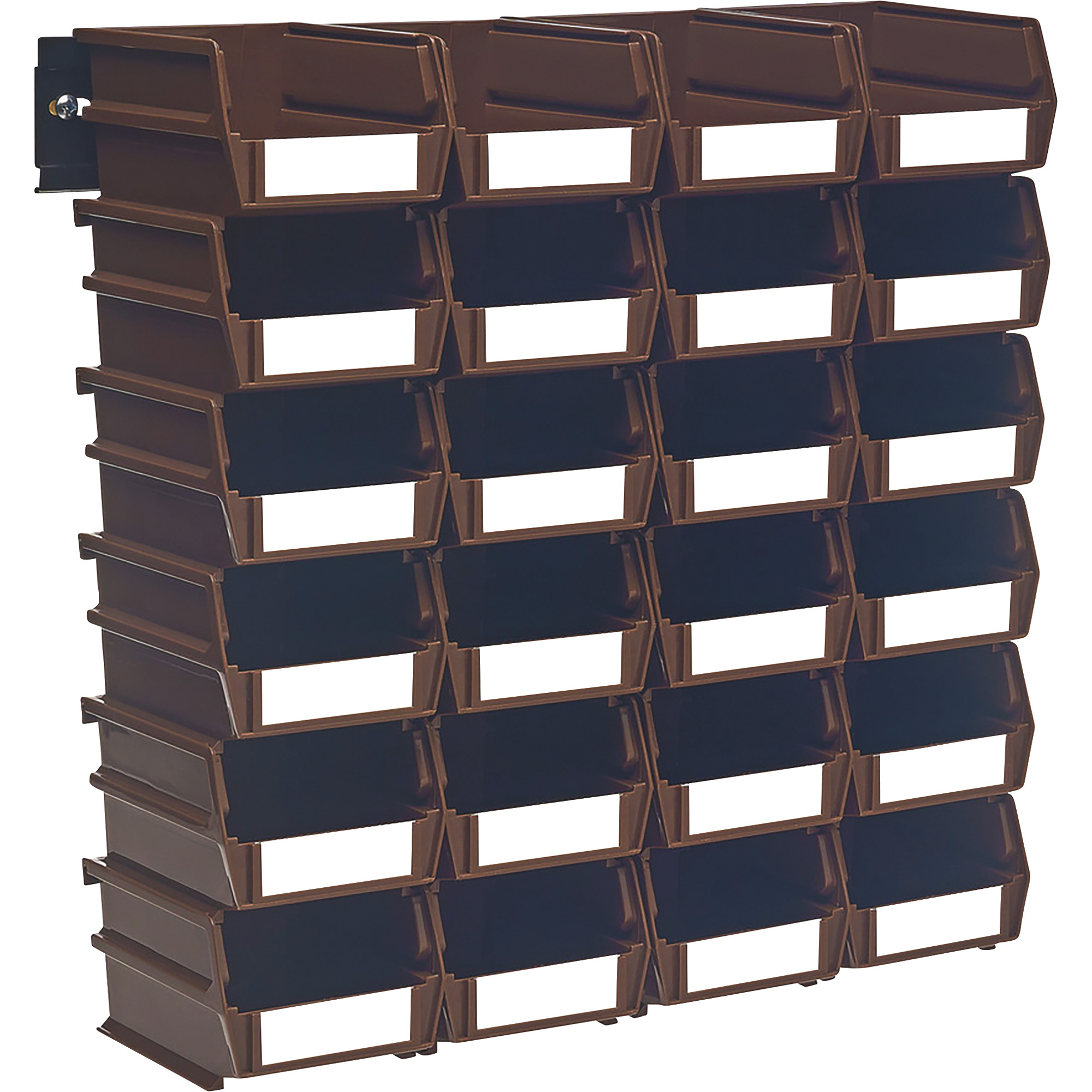 Triton LocBin 24-Pc. Bin Set with Wall-Mount Rails — 5 3/8in.L x 4 1/8in.W x 3in.H